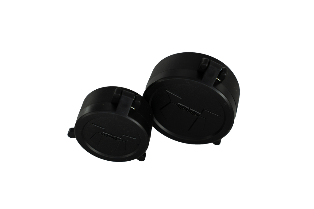 4-16x42 Blue Diamond Flip-up Scope Lens Caps – Huskemaw Optics
