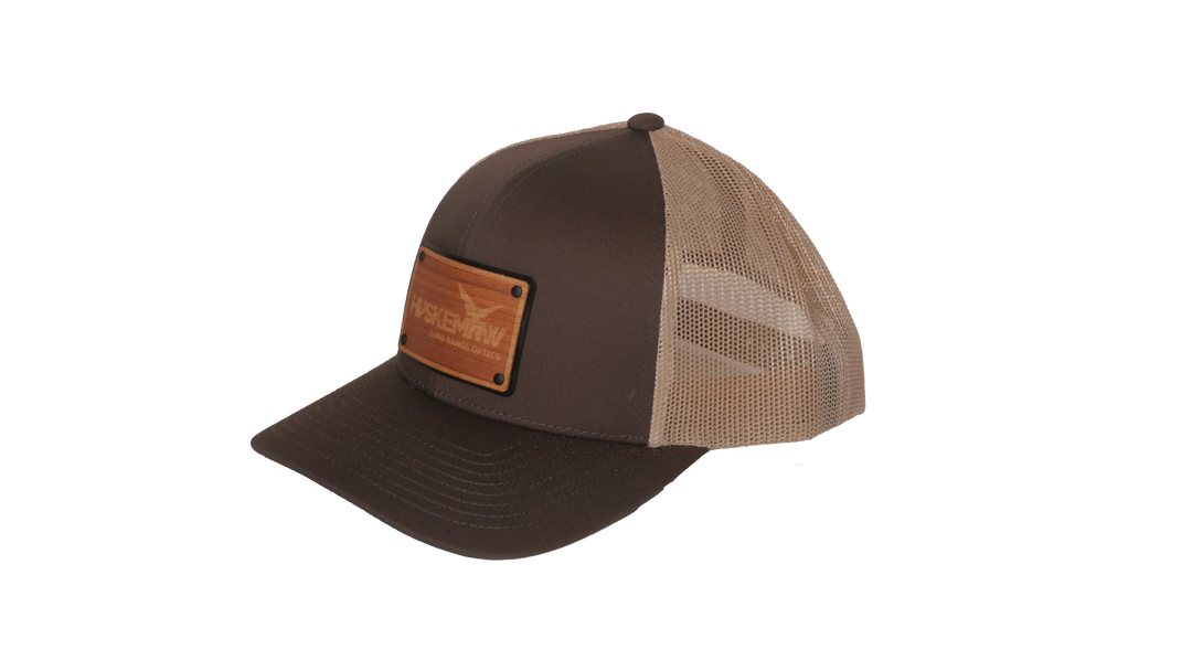 Khaki/Brown Hat W/ Brown Engraved Patch