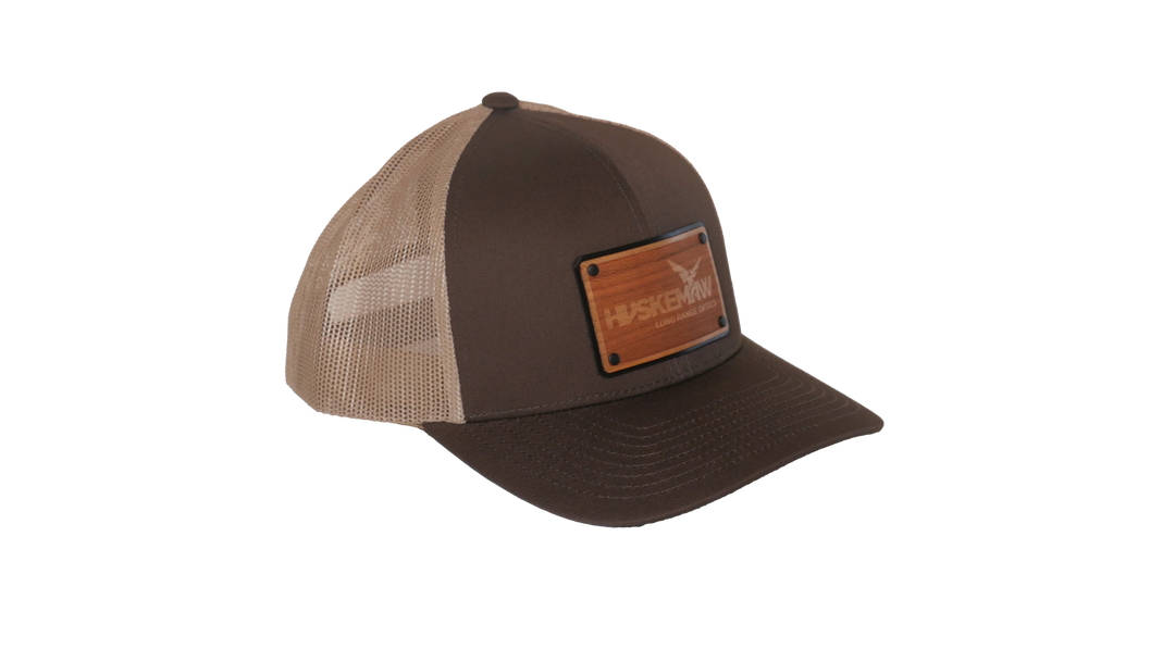Khaki/Brown Hat W/ Brown Engraved Patch